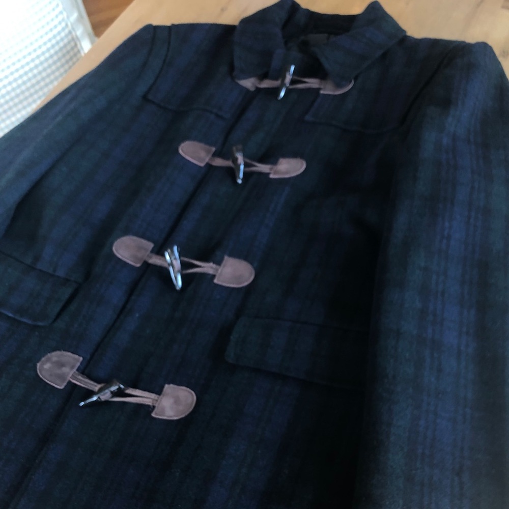 Men’s (Mint!) RALPH LAUREN TARTAN WOOL COAT Sz Med